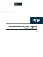 Reglamento de Entrega de Fondos Con Cargo A Rendicion - Procedimiento de Desembolsos