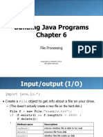 Building Java Programs: File Processing