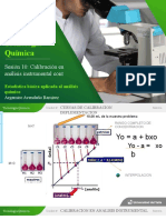 SESIÓN 10 Calibración en Análisis Instrumental