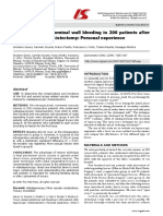 Trocar-related Abdominal Wall Bleeding in 200 Patients After LAPAROSCOPIC CHOLECISTECTOMY 2006