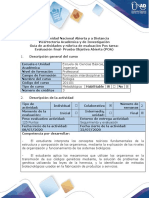 Guía de Actividad y Rúbrica de Evaluación - Pos Tarea - Evaluación Final - Prueba Objetiva Abierta (POA)