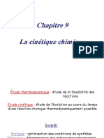 Chapitre 09 Cinétique Cours Chimie Générale 1ere Année Pharmacie DR BOUMAZA