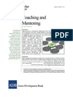 Coaching and Mentoring