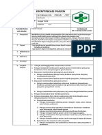 Sop Identifikasi Pasien