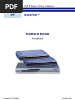 LTRT-59809 MP-11x and MP-124 SIP Installation Manual Ver 5.6