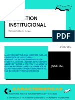 La Gestion Institucional