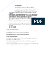 Estudo Dirigido 2 - Cálculo de Medicamentos