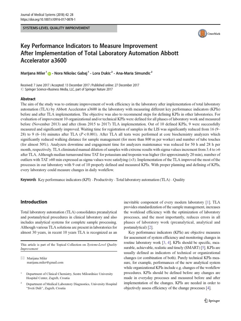 Lab Automation: Boosting Efficiency | PDF | Performance Indicator ...