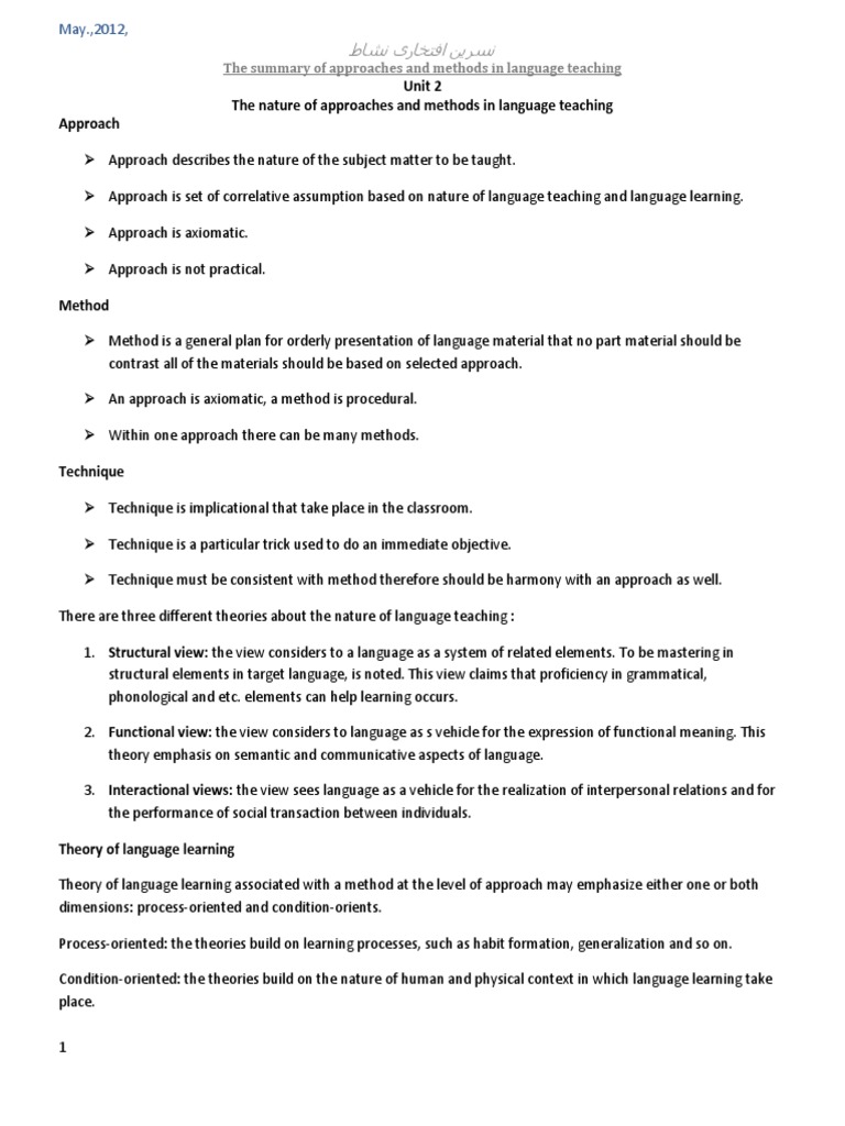 Approaches and Methods in Language Teaching | PDF | Language Education ...