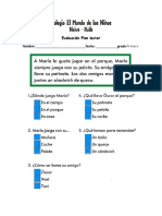 Evaluación Plan Lector