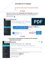 Passo a passo para fazer a solicitação de 2ª Chamada