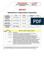 Maintenance Organisation Exposition: Procedure