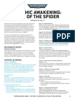 Psychic Awakening: War of The Spider: Designer'S Notes