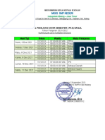 Jadwal Pas SMP 2021-2022