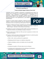 Evidencia 3 Diseno Cuadro de Mando Integral o Balance Score Card