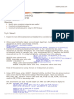 Database Programming With SQL 10-4: Correlated Subqueries Practice Activities