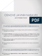 Osnove Javnih Nabavki