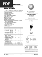 MBR1535CT, MBR1545CT Switchmode Power Rectifier: Schottky Barrier Rectifiers 15 Amperes 35 and 45 VOLTS