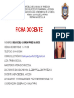 Ficha Docente Belkis Yánez