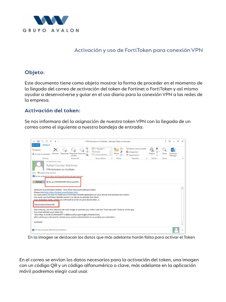 Activación y Uso de FortiToken VPN | PDF | Software de la aplicacion ...