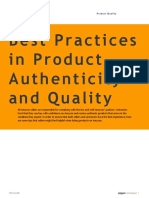 Best Practices in Product Authenticity and Quality