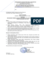 Surat Edaran Dekan Tentang Mekanisme PTM Ftik Uin DK Palu - 05 November 2021