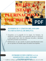 Geopolitica Del Estado Plurinacional de Bolivia