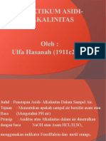 Praktikum Asidi-Alkalinitas