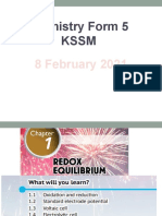 Chemistry Form 5 KSSM: 8 February 2021