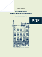 The Old Charges of Free and Accepted Masons First Published in 1723