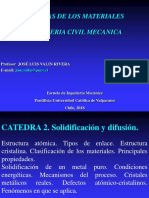 CATEDRA 2. Solidificación y Difusión