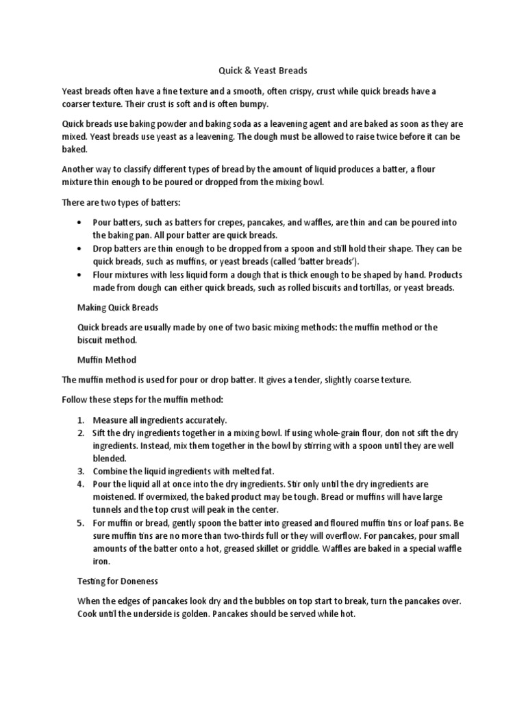 Quick Yeast Breads Download Free Pdf Breads Dough