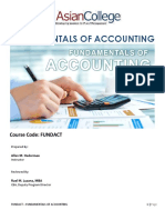 Fundamentals of Accounting Equation