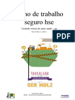 Plano de Trabalho Seguro Hse: Unidade Vitória de Santo Antão - Pe