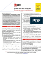 Plan de Marketing de 1 Pagina