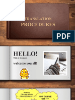 Translation Procedures