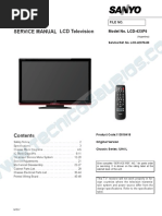 9619 Sanyo LCD-42XF6 Chassis UH4-L Televisor LCD Manual de Servicio