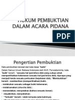 HK Pembuktian DLM Acara Pidana