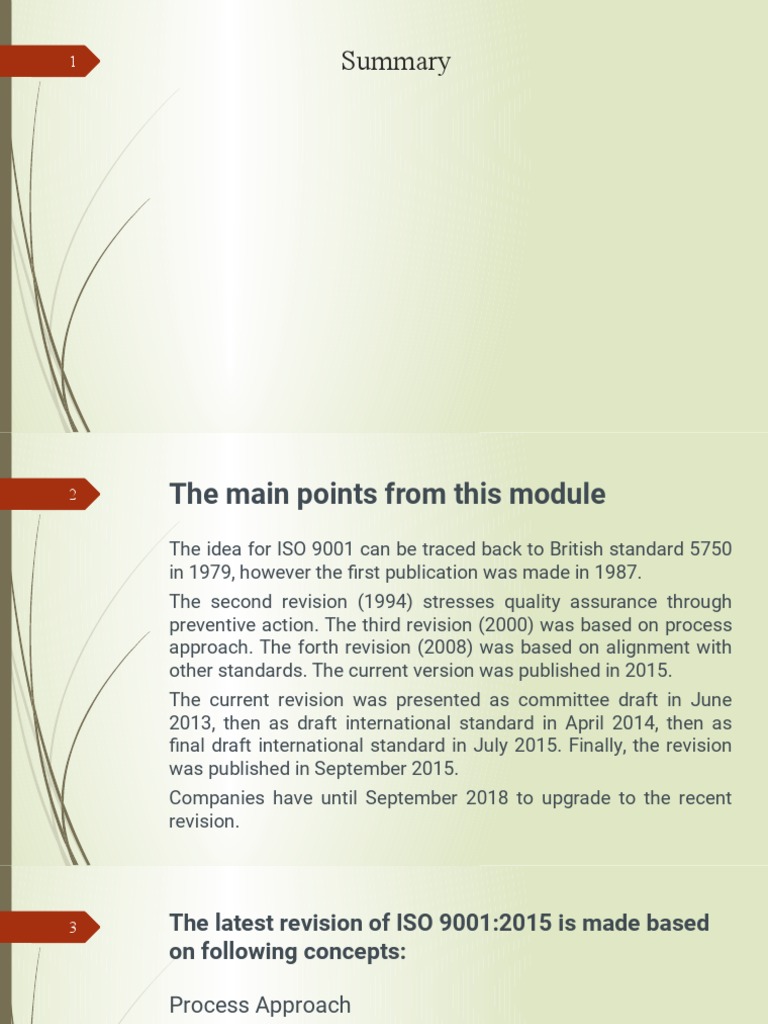 ISO 9001:2015 revision summary | PDF | Iso 9000 | Risk
