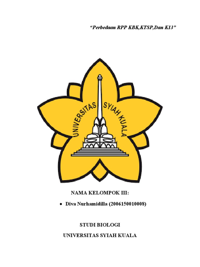 Perbandingan RPP KBK, KTSP, dan K13 | PDF