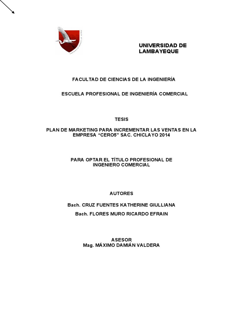 Tesis Pdf Marketing Mercado Economía