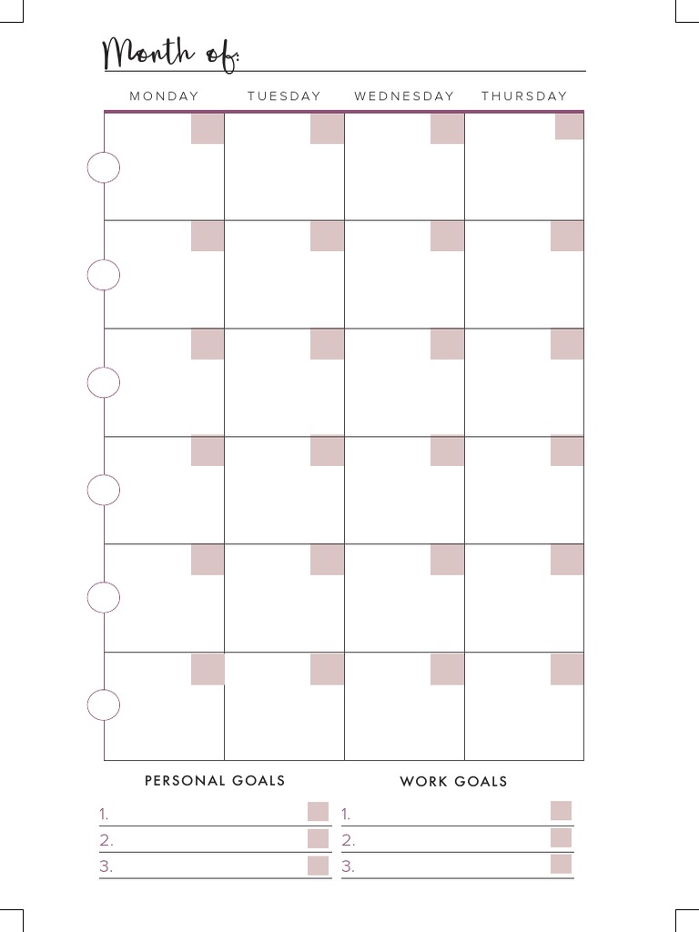 A5-Monday 6 Week | PDF