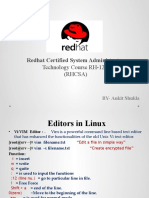 RHCSA-5 Editors and Help Commands