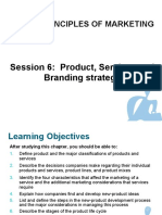 Principles of Marketing: Session 6: Product, Services and Branding Strategy