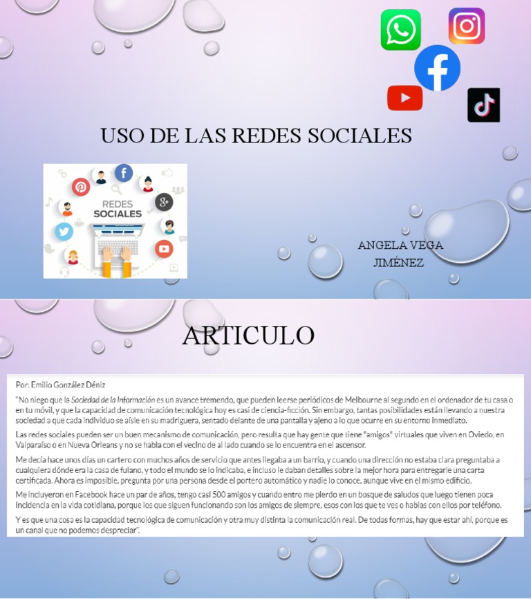 Uso de Las Redes Sociales | PDF