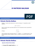 Metode Matriks Balikan: Program Studi Teknik Informatika