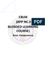 CBLM (BPP NC Ii Blended Learning Course) : Basic Competency
