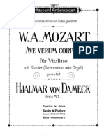 mozart - ave verum corpus kv 618 violin e piano