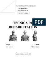 Técnica de Rehabilitación