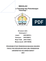 Makalah Pengertian Teknologi Dan Perkembangan Teknologi Kelompok 1